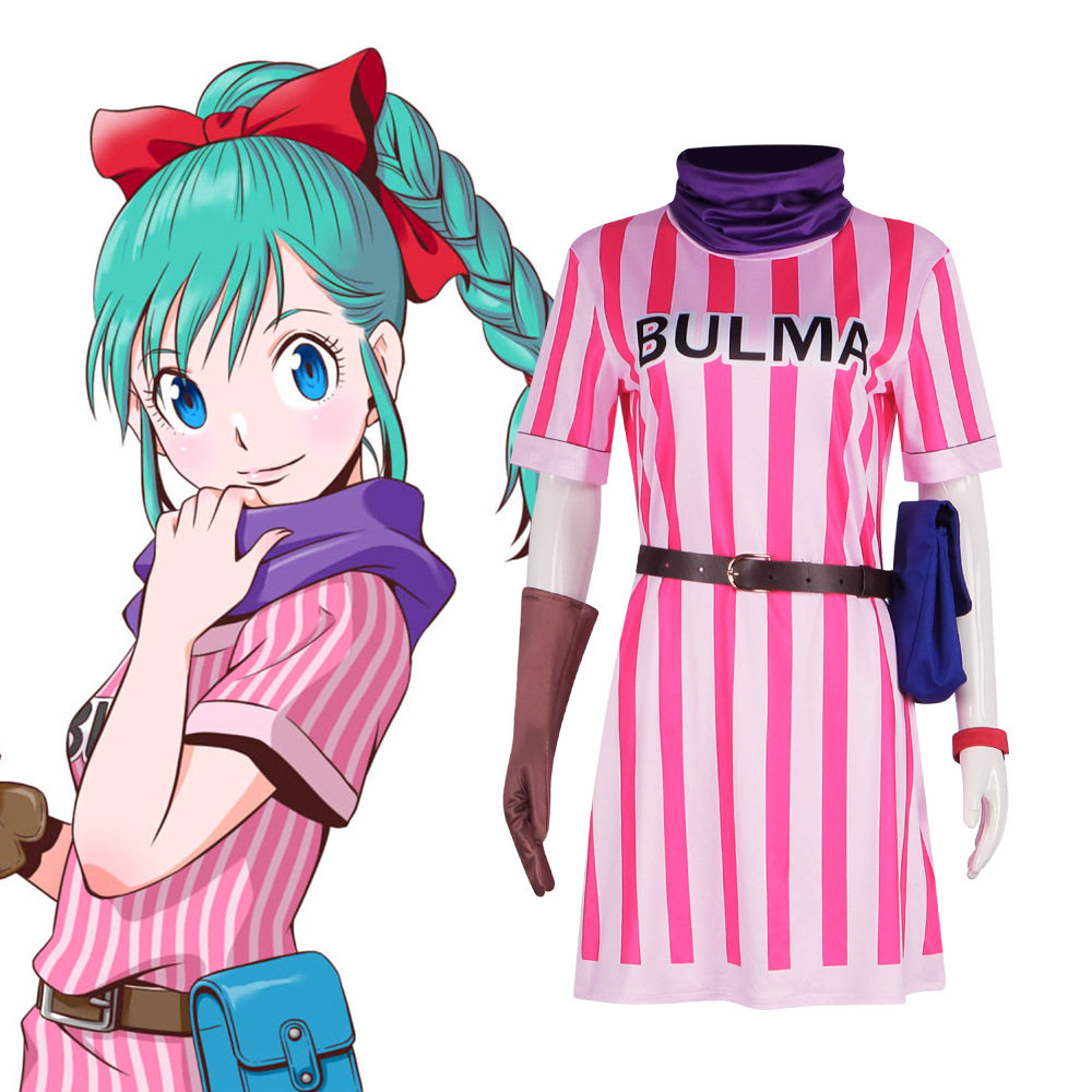 七龙珠布尔玛cos服BUIma女装连衣裙动漫cosplay服万圣节表演服