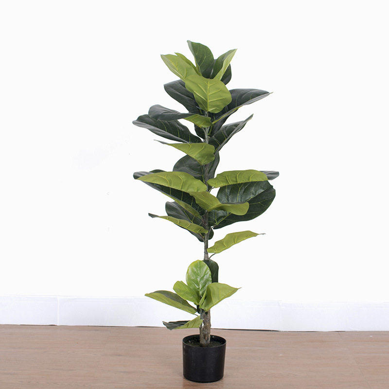 仿真琴叶榕 人造葫芦树盆栽 fiddle fig 室内装饰盆景 厂家直销