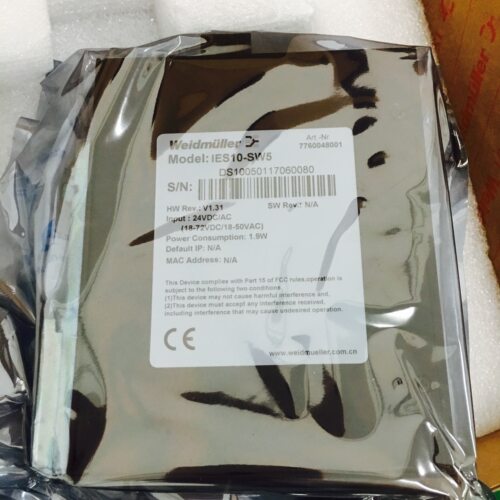 【原装正品】魏德米勒工业以太网交换机IES10-SW5，7760048001