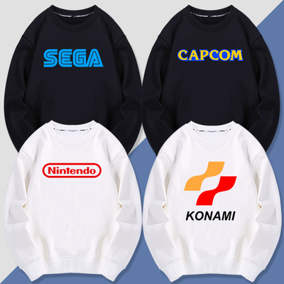 任天堂nintendo科乐美KONAMI卡普空capcom世嘉sega周边卫衣服长袖