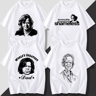 无耻之徒周边同款frank创意个性小众潮弗兰克图案短袖T恤衣服体恤