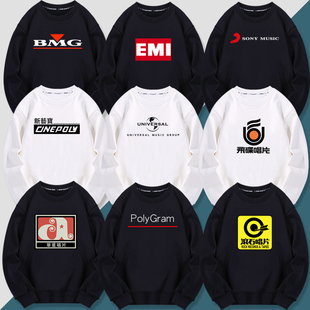 环球UMG贝图斯曼百代EMI索尼滚石飞碟宝丽金唱片卫衣长袖衣服外套