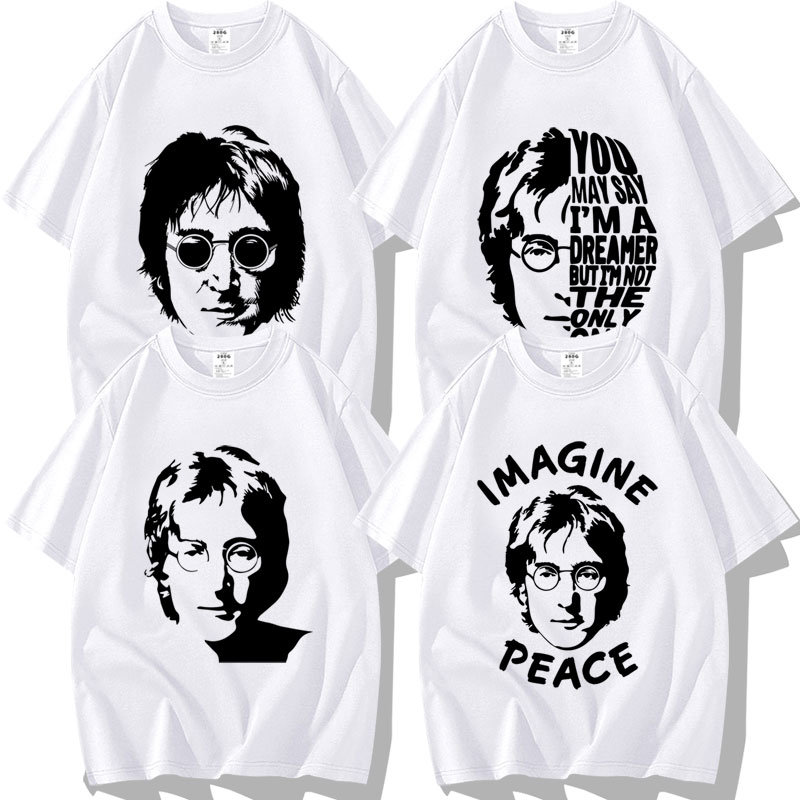 TheBeatles约翰列侬披头士T恤