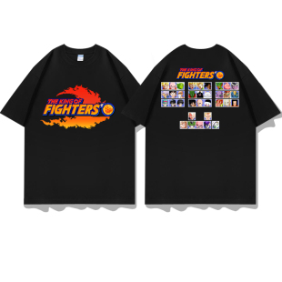 卡通动漫游戏周边七龙珠孙悟空贝吉塔龟仙人拳皇97短袖T恤衣服装