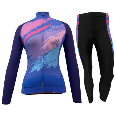 新款骑行服套装男女夏季长袖上衣