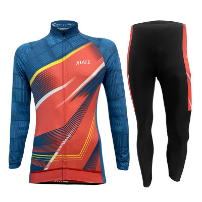 山地自行车骑行服套装薄款夏长袖
