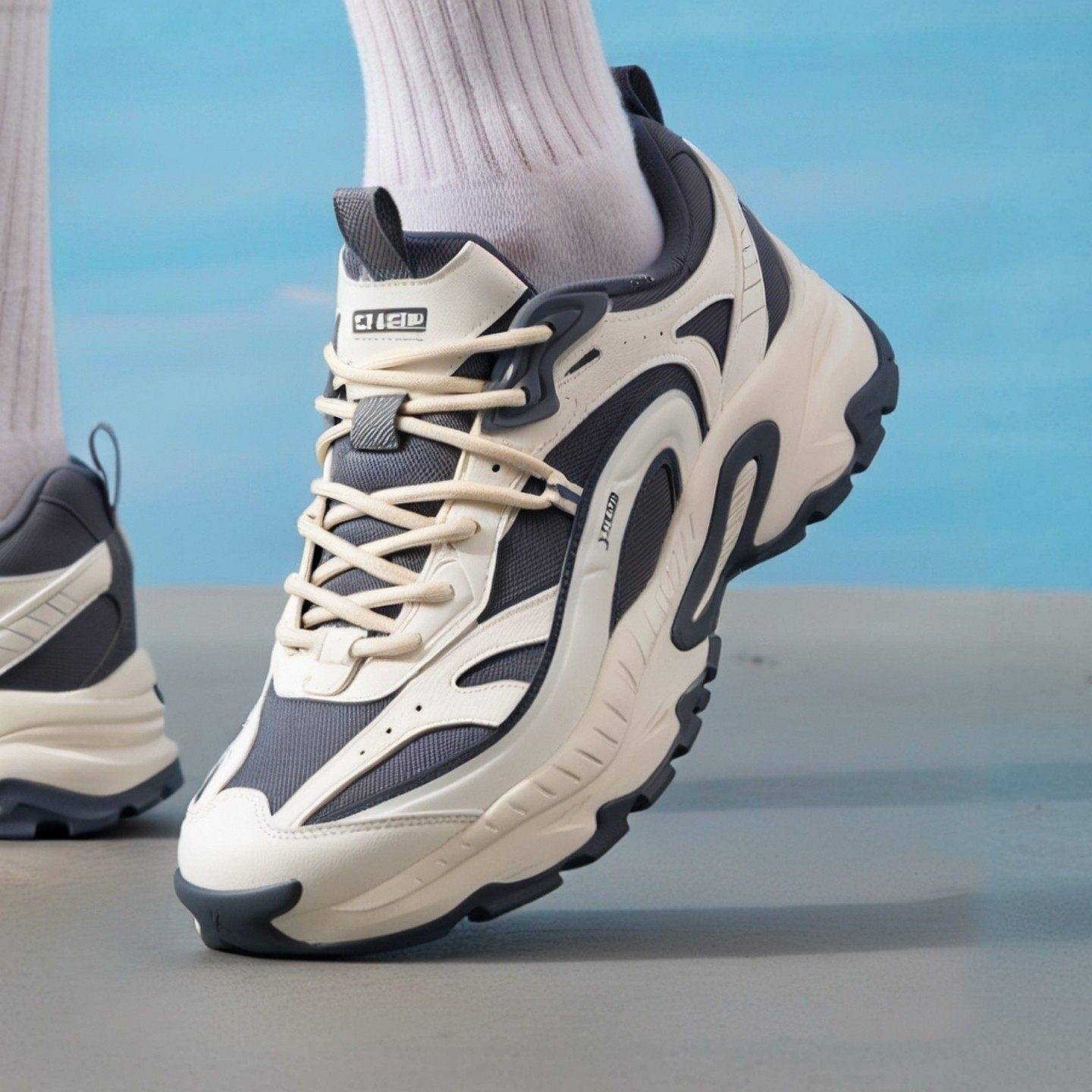 特步火山3.0休闲鞋冬季革面厚底百搭运动鞋轻便男鞋子复古老爹鞋,运动鞋new,跑步鞋,淘宝优惠券,粉丝福利购,淘宝优惠卷