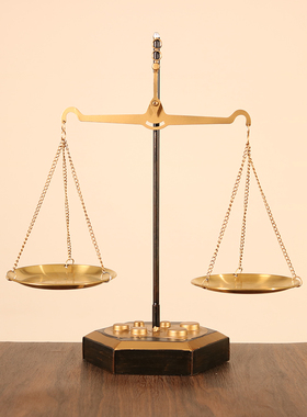 快速发货欧式怀旧北n欧金属轻奢铁艺天平工艺秤道具玄关餐桌浪漫