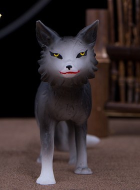 快速发货汉白玉小狐狸摆件九公子九姑娘P九尾狐狸灵狐真身小