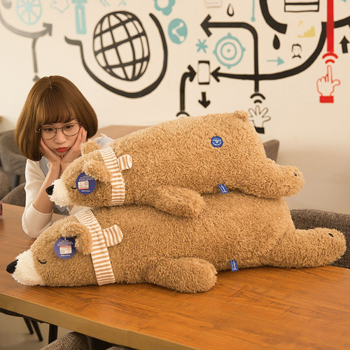 快速发货超柔软抱抱熊毛绒t玩具长条抱枕公仔趴趴睡觉娃娃玩偶女