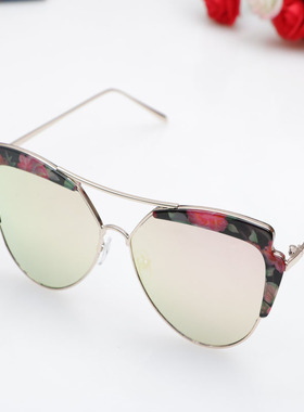 墨镜复古风韩版炫彩反光太阳眼镜