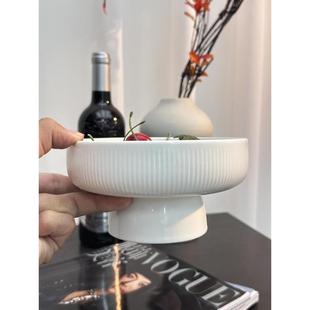 高脚水果碗盘子拱脚直身碗家用餐具
