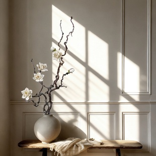 龙枣干枝栀子花术干支花束造型插花客厅落地干花花束真花装饰文艺