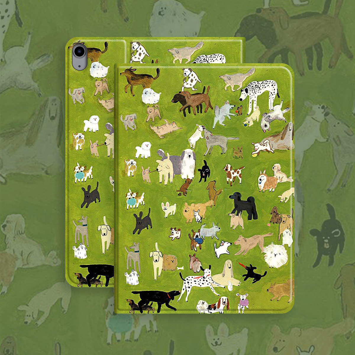 小狗乐园复古旋转亚克力保护套