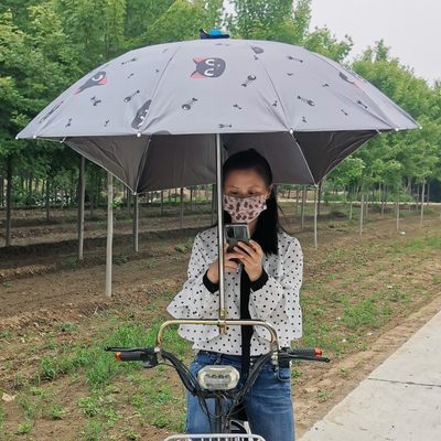 黑胶防晒电动车遮阳伞踏板摩托车自行车三轮车雨棚蓬防紫外线雨伞