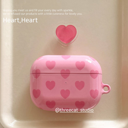 pro3少女心爱心airpods耳机套