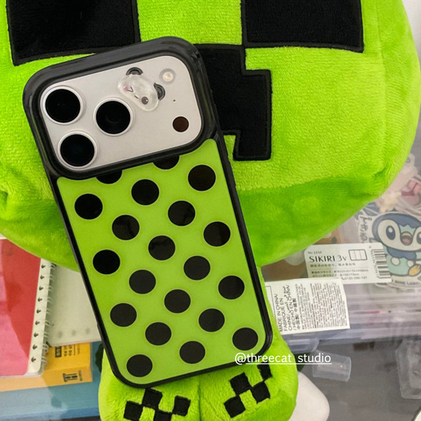 韩ins甜美轻亚少女波点元素欧尼博主同款手机壳适用iphone17promax/16pro苹果15/14/13/12黑边11保护套Xsmax