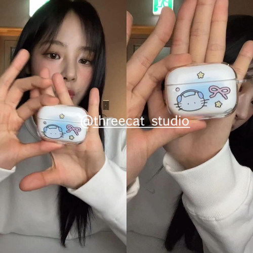 MINJI同款耳机猫咪耳机套4代