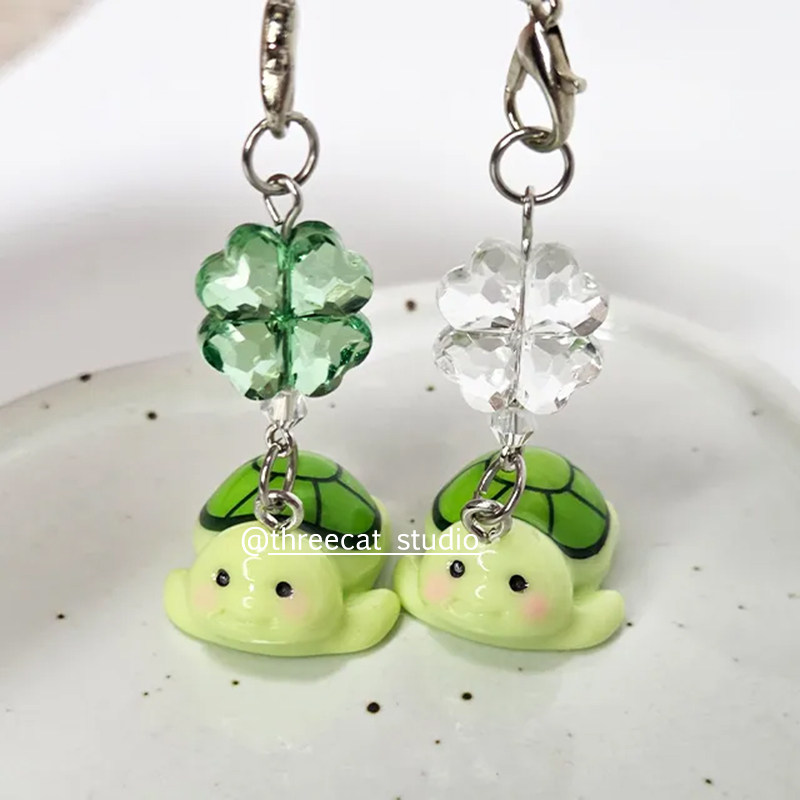 韩系ins小众四叶草可爱绿色小乌龟钥匙扣airpods挂件包包挂饰新款,服饰配件/皮带/帽子/围巾,钥匙扣,淘宝优惠券,粉丝福利购,淘宝优惠卷