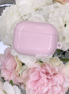 韩ins爱豆李荣书同款纯色英文pro3进口菲林耳机壳适用于苹果1/2/3/4代airpods pro2保护套airpods 4代硬亮