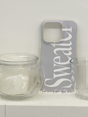 苹果17pro简约英文Sweater手机壳