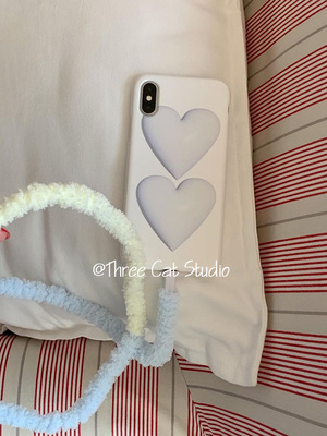 苹果17pro甜酷立体感爱心手机壳