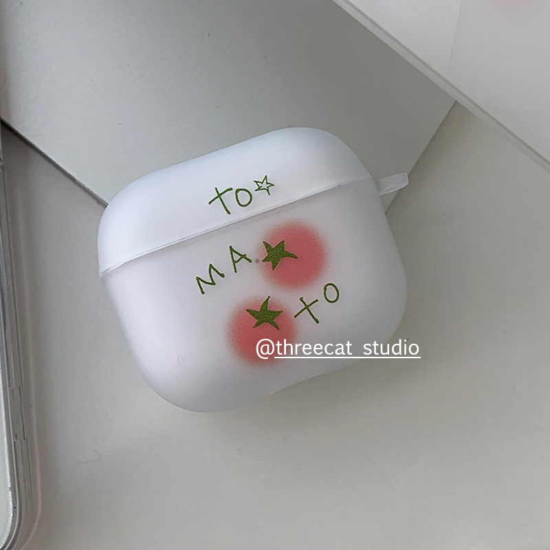 樱桃番茄英文airpods4耳机套
