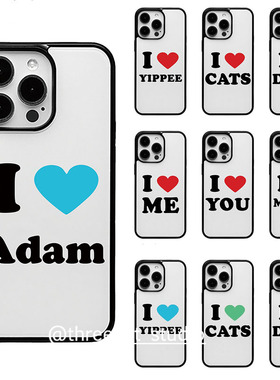 韩ins爱豆英文名专属定制告白情侣款欧尼手机壳适用iphone17promax/16pro苹果15/14/13/12黑边11保护套Xsmax