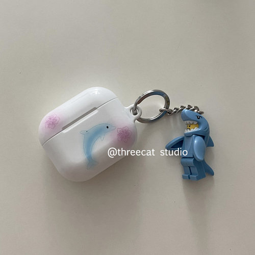 苹果airpodspro3海豚菲林耳机壳