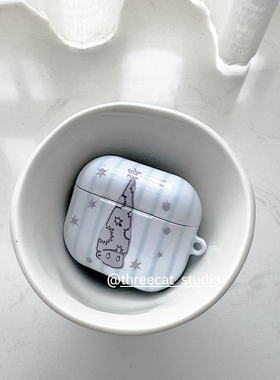 韩ins设计个性小众冷淡风艺术小丑pro3进口菲林耳机壳适用于苹果1/2/3/4代airpods pro2保护套airpods 4代硬