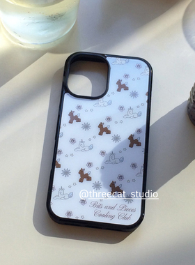 韩系ins欧尼少女心甜美的小马博主同款手机壳适用于iphone17promax/16pro苹果15/14/13/12黑边11保护套Xsmax