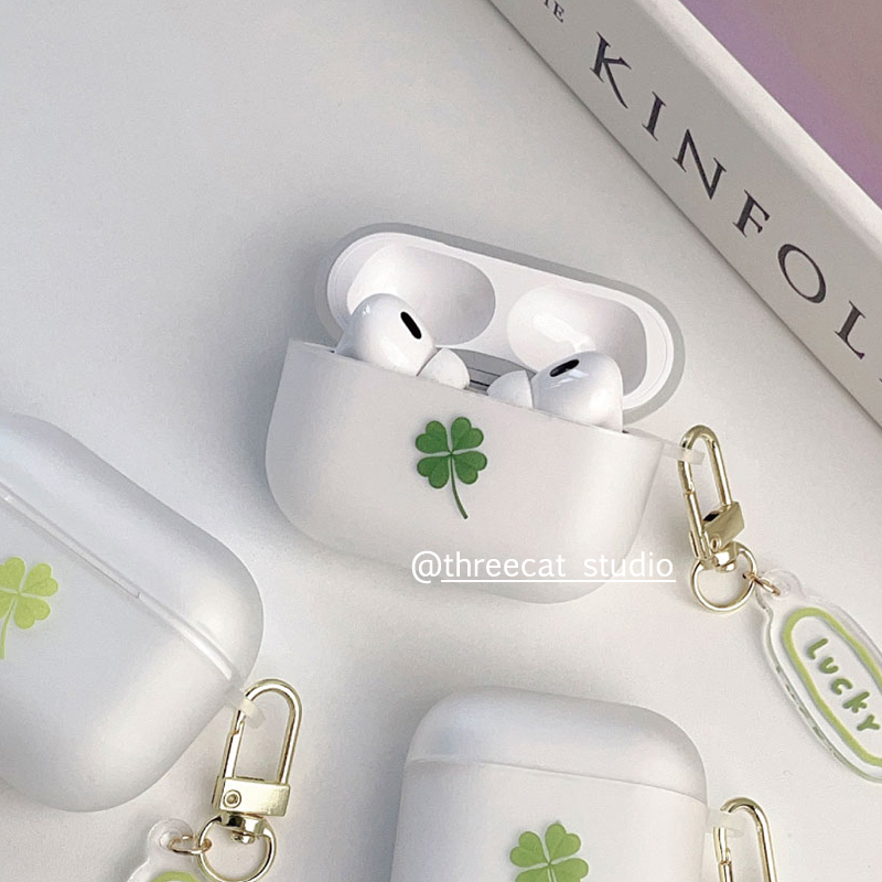 简约四叶草airpods4代耳机套