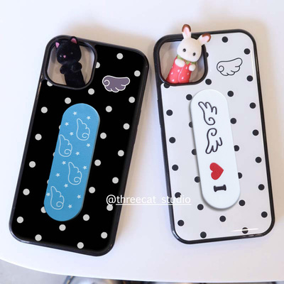 天使翅膀古早波点17promax手机壳