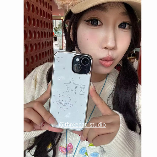 甜美少女古早天使猫咪17手机壳