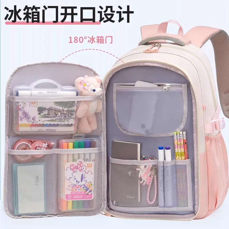 英国LMKL男女童冰箱式开门女生书包小学生儿童三到六年级大容量潮