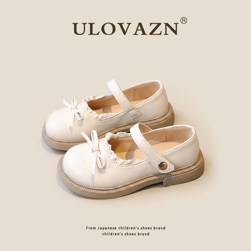 日本Ulovazn童鞋~女童小皮鞋2026秋季新品时尚软底洛丽塔风公主鞋