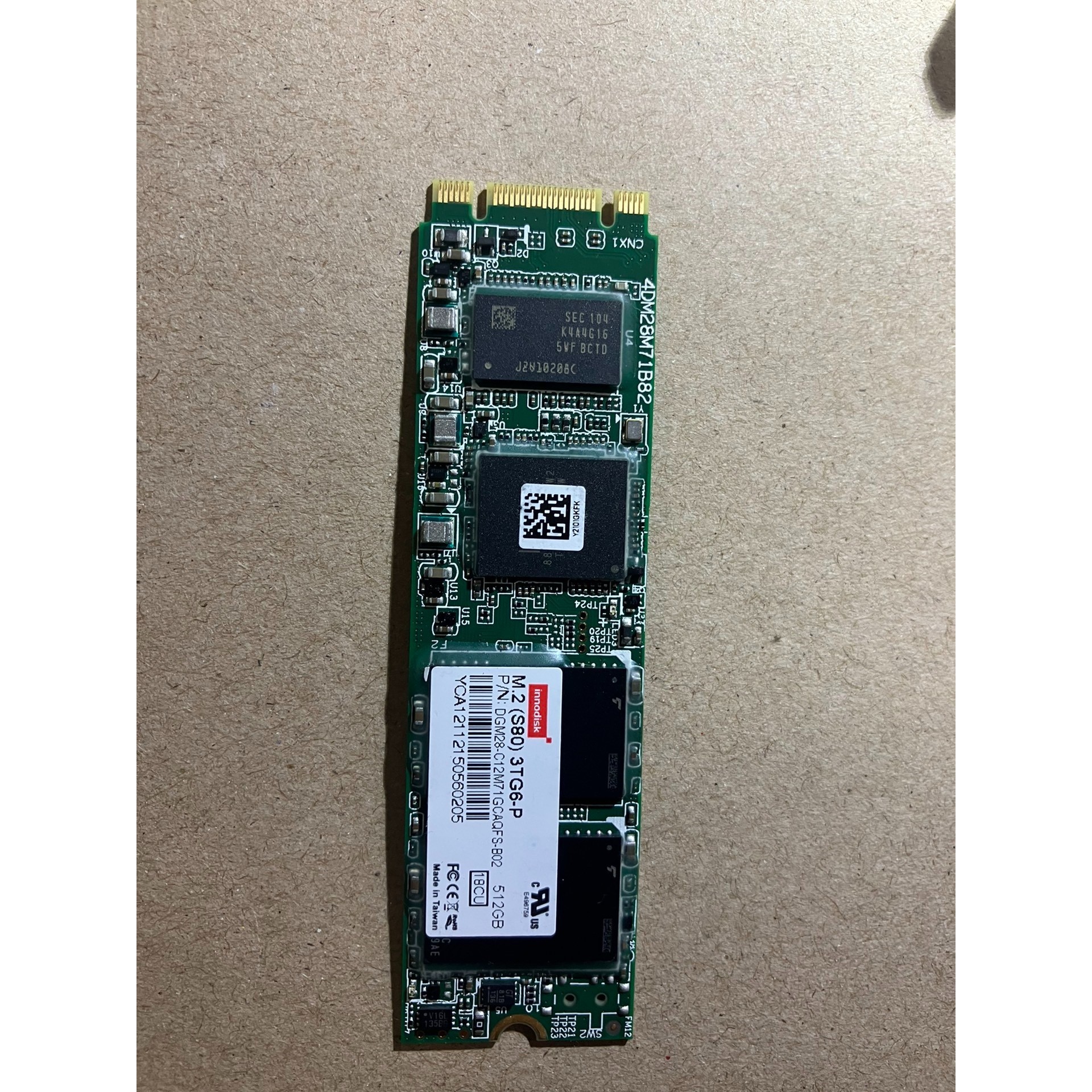 innodisk固态M.2,3TG6-P,工业固态512G硬