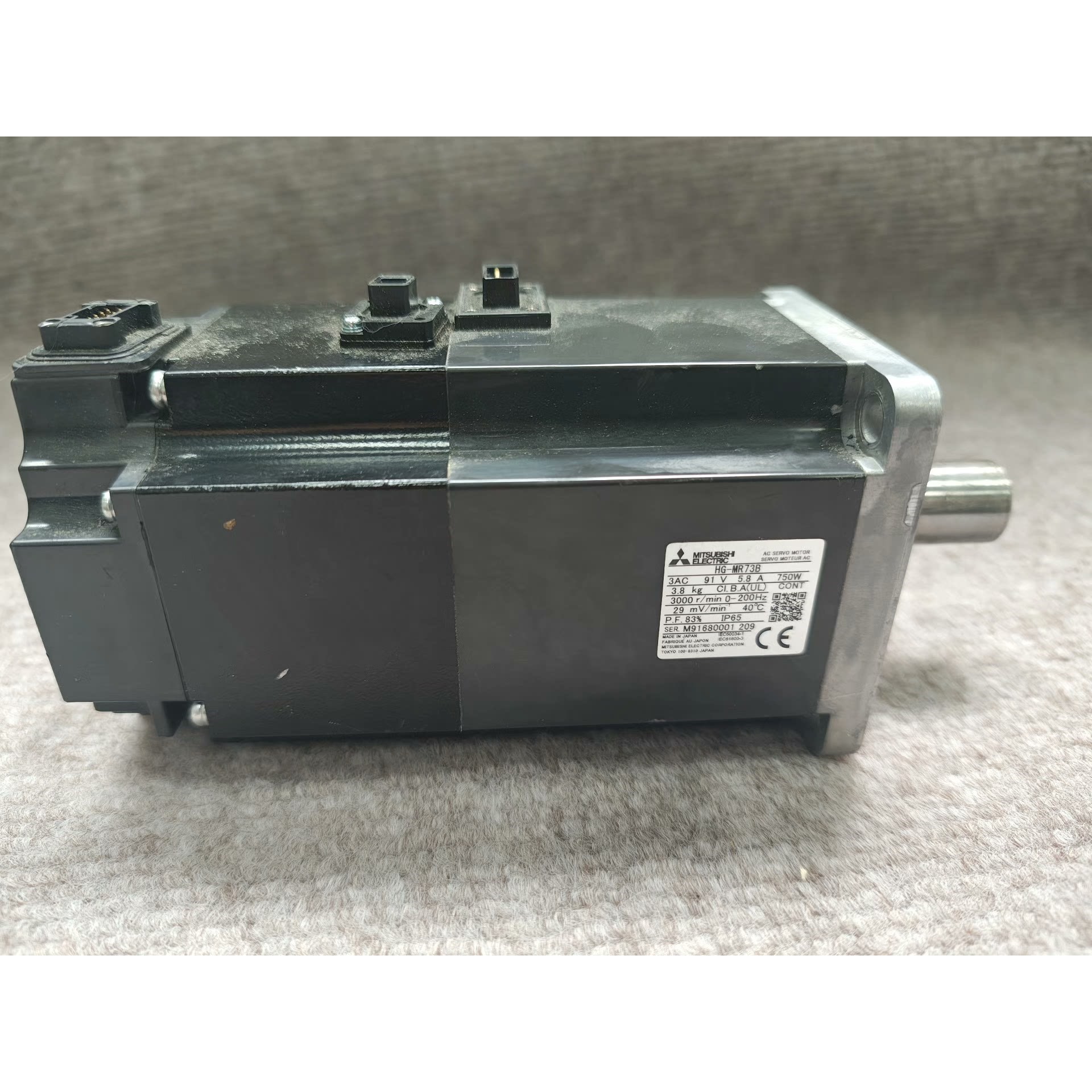 日本二手伺服电机HG-MR73B
