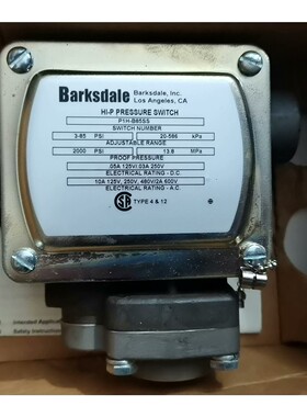 Barsksdale  压力开关  P1H-B85SS  1