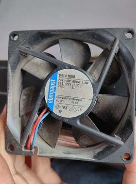 德国ebm8414NGH散热风扇 24V ∽1.4W,二手拆