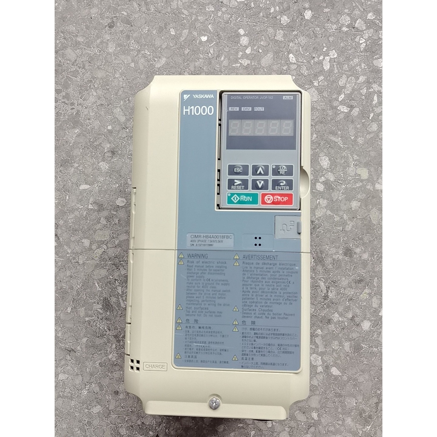 安川变频器5.5/7.5KW CIMR-HB4A0018FB