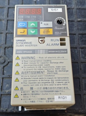 变频器3G3MV-002,拆机品,功能完好,成色如