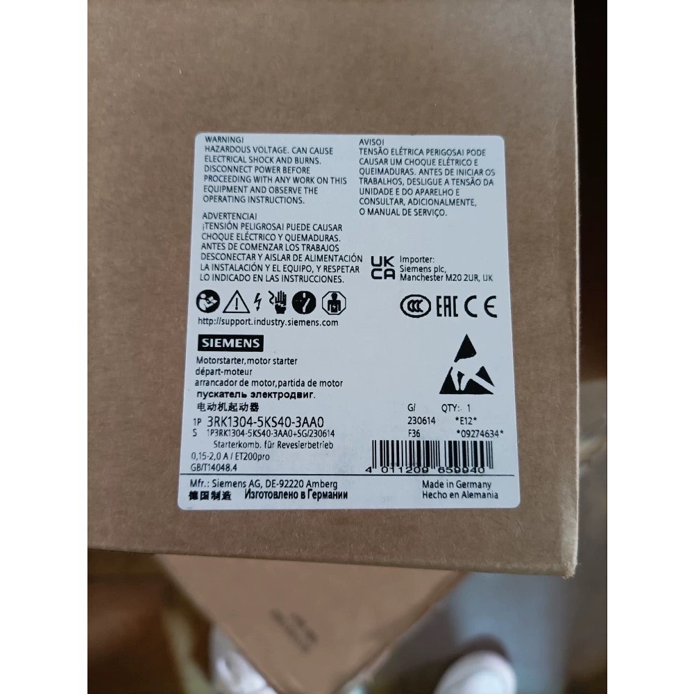 3RK1304-5KS40-3AA0电动机起动器全新原
