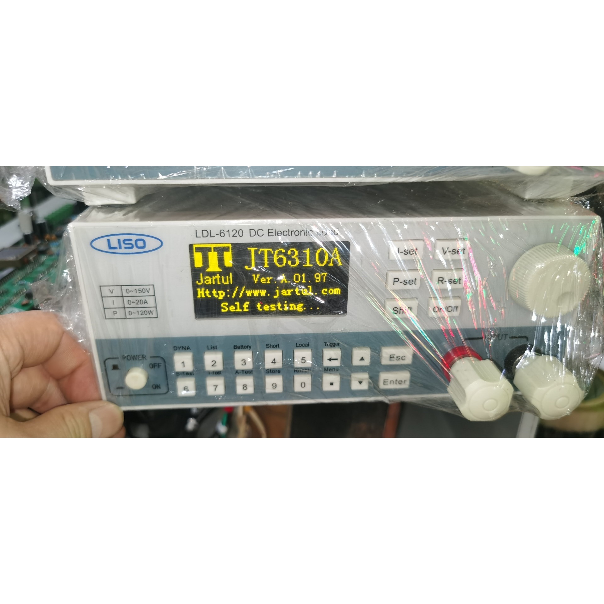 嘉拓电子负载JT6310A(贴的liso LDL-6120,