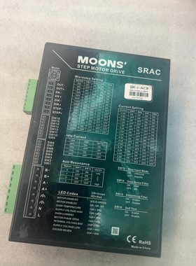 MOONS鸣志步进驱动器SR-J-AC8,输入电压12-48