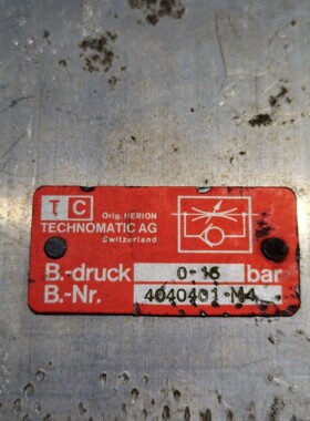 TECHNOMATIC AG调压阀,功能正常