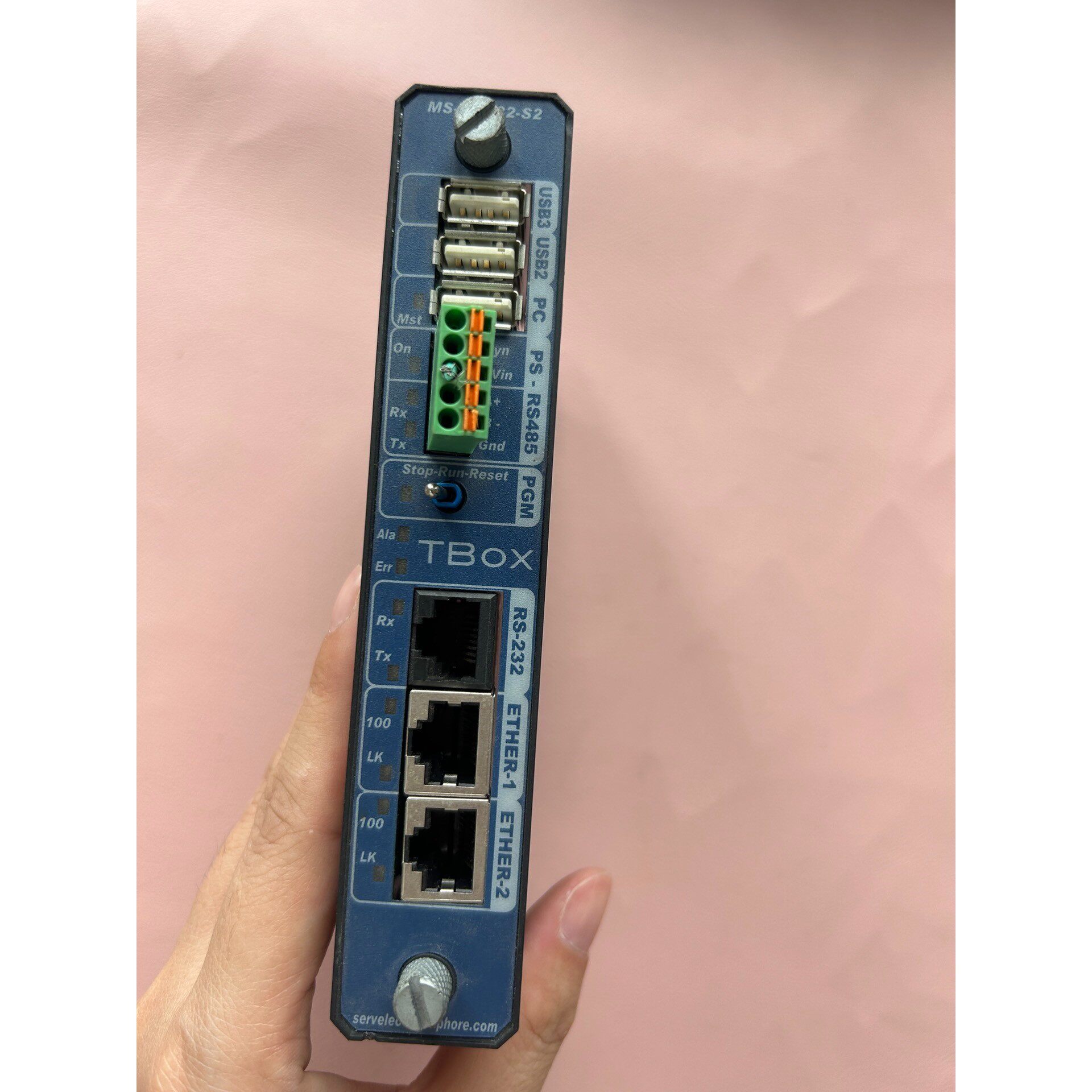 TBOX工业通讯模块,型号:MS-CPU32-S2,原装拆机