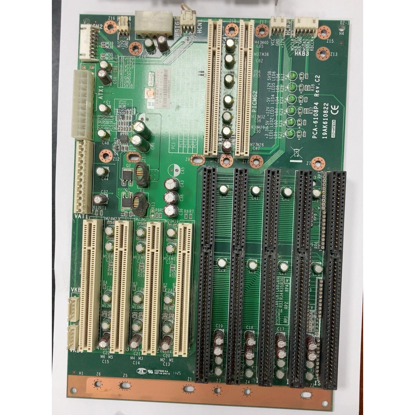 拆机工控板PCA-6108P4 Rev.C2,副板型号PCA