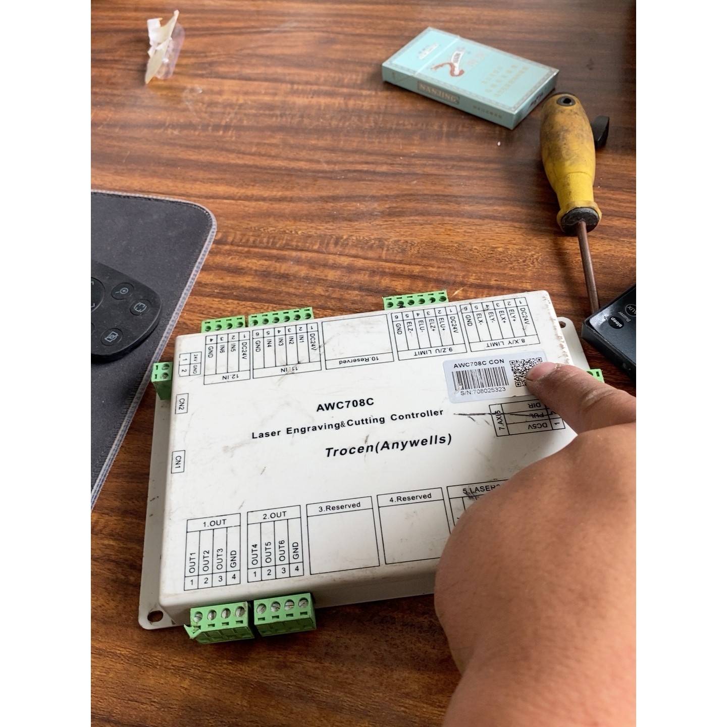 乾诚708主板,型号:AWC708C,实物拍摄