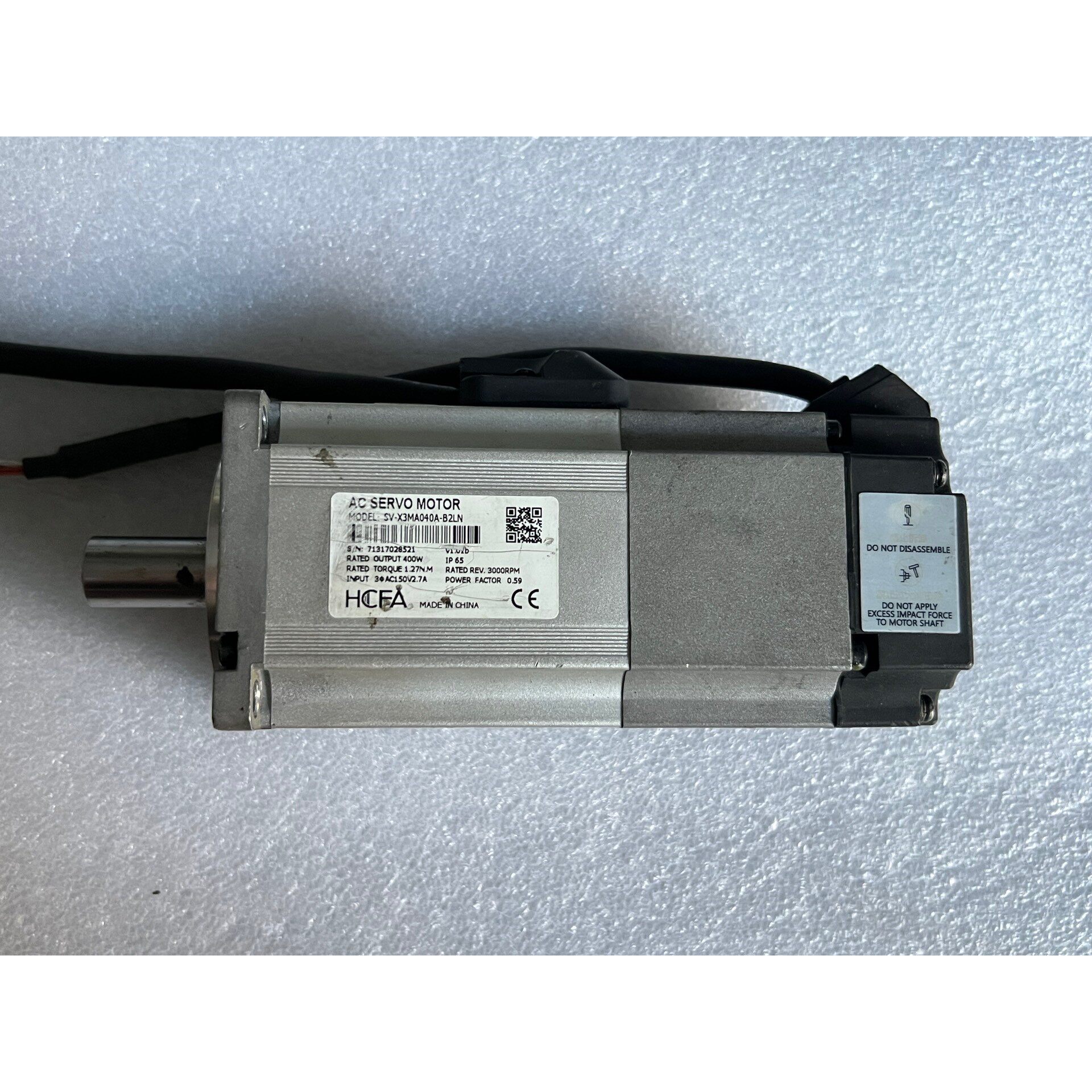 禾川电机SV-X3MA040A-B2LN,二手拆机实物拍摄成